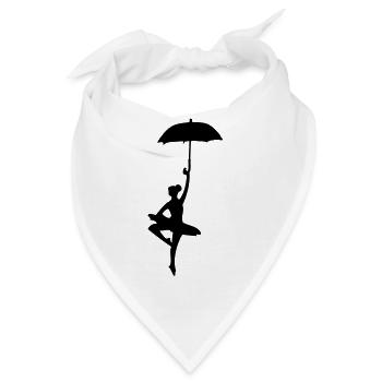 ballerina_dancer mit Regenschirm - Bandana - Weiß - Vorne