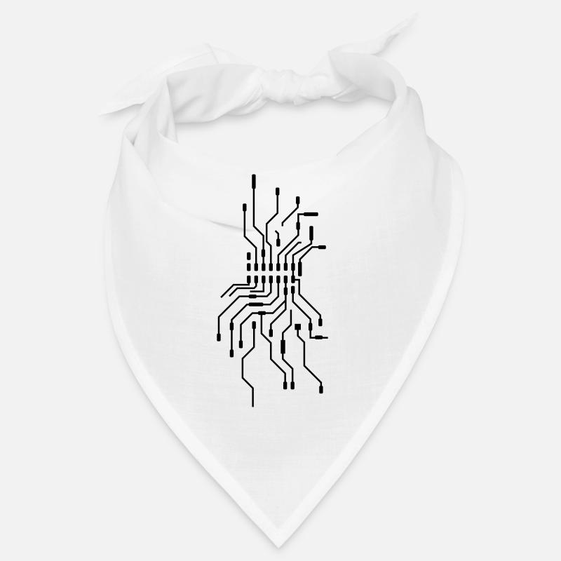 design cool cpu leitungen draht verkabelung comput Bandana