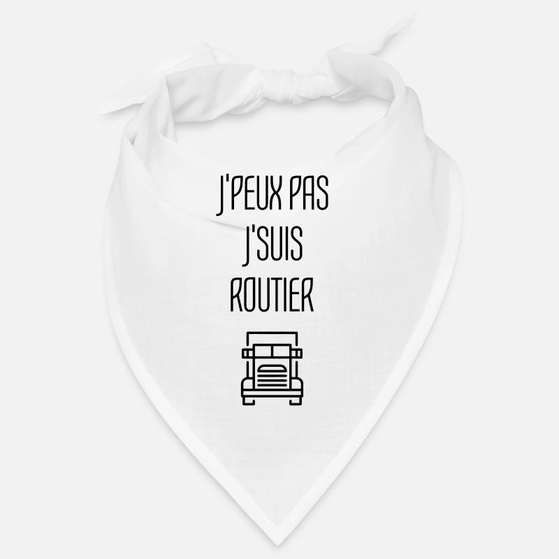 Routier / Chauffeur Poids-lourd / Camion / - Bandana - blanc