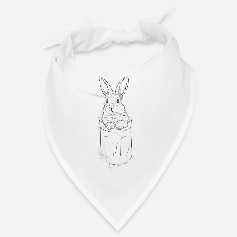 cute rabbit in bag Bandana