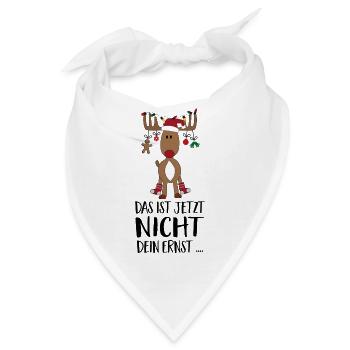 Lustige Geschenke zu Weihnachten für Freunde - Bandana - Weiß - Vorne