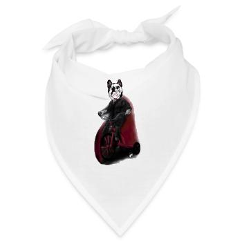 Bulldog Dreirad - Bandana - Weiß - Vorne