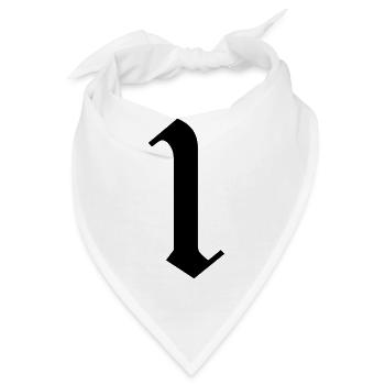 1 - Bandana - Weiß - Vorne