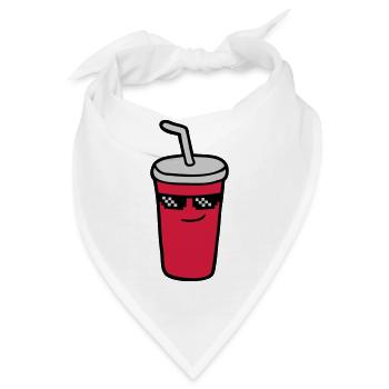 Pixel Sonnenbrille Cola - Bandana - Weiß - Vorne