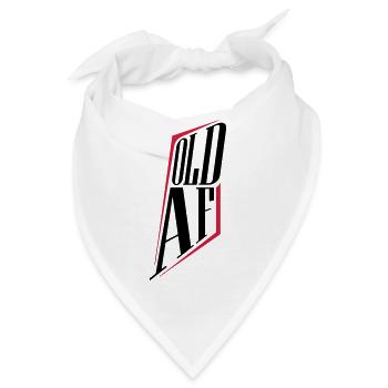 old AF Text Logo - Bandana - Weiß - Vorne