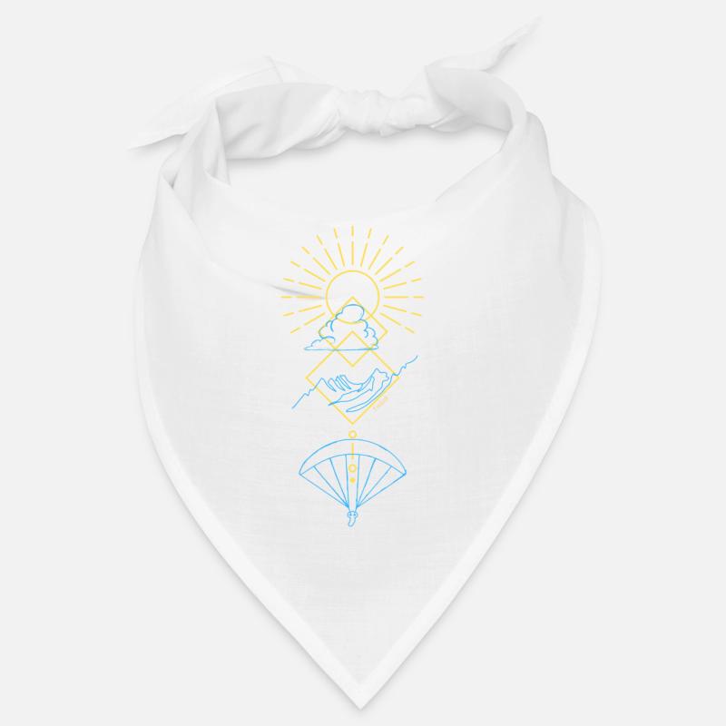 Gleitschirm pilot paragliding Sonne - Bandana - Weiß