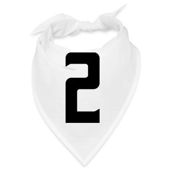 2 - Bandana - Weiß - Vorne