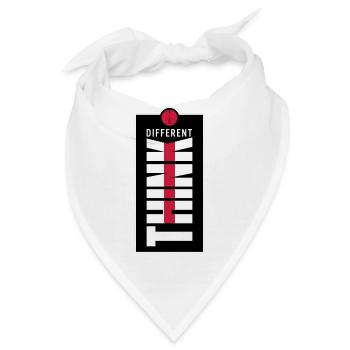 Think different. - Bandana - Weiß - Vorne