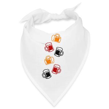 Bier Bierglas - Bandana - Weiß - Vorne