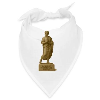 klassische Philosophie Skulptur - Bandana - Weiß - Vorne