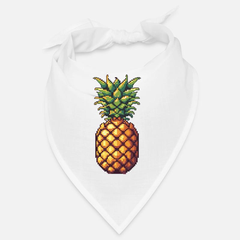 Pixel Ananas Retro Pixelkunst Bandana
