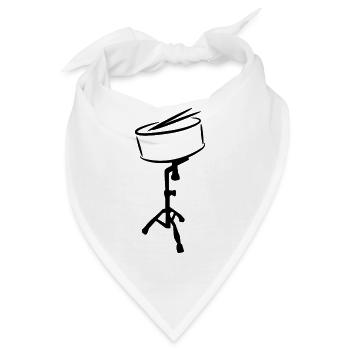 Kleine Trommel - Bandana - Weiß - Vorne