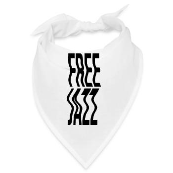 Free Jazz Typografie fettes Logo - Bandana - Weiß - Vorne