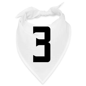 3 - Bandana - Weiß - Vorne