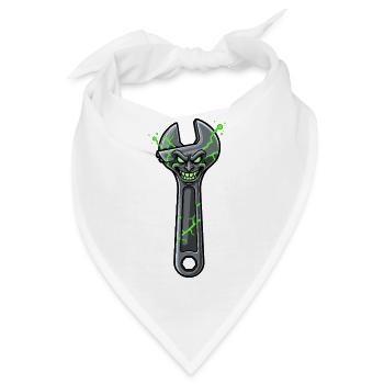 Grimmiger Zersplitter Schraubenschlüssel - Bandana - Weiß - Vorne