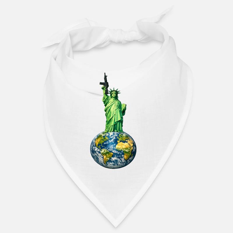Statue de la Liberté avec carabine M4 Bandana