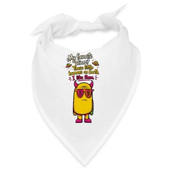 My Favorite Aliens? Funny Alien Design - Bandana - Weiß - Vorne