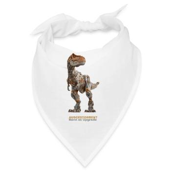 Robo-Rex Upgrade – Cyborg Dinosaurier - Bandana - Weiß - Vorne