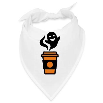 Kaffeebecher Geist Halloween Logo - Bandana - Weiß - Vorne