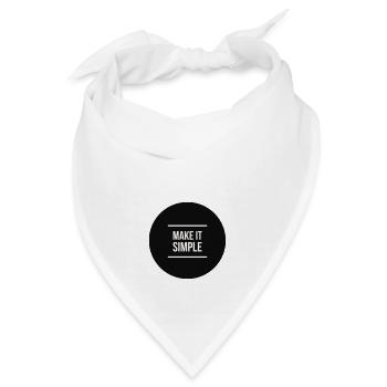 Machen Sie es sich einfach - Bandana - Weiß - Vorne