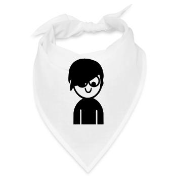 Emo - Bandana - Weiß - Vorne
