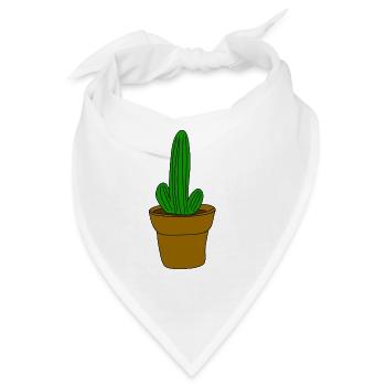 kaktus - Bandana - Weiß - Vorne
