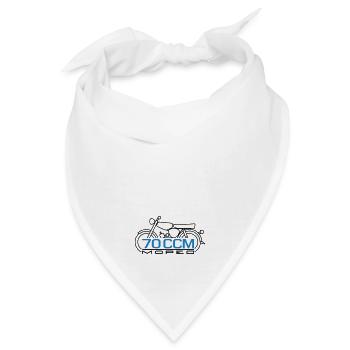 70ccm Moped S51 Emblem - Bandana - Weiß - Vorne