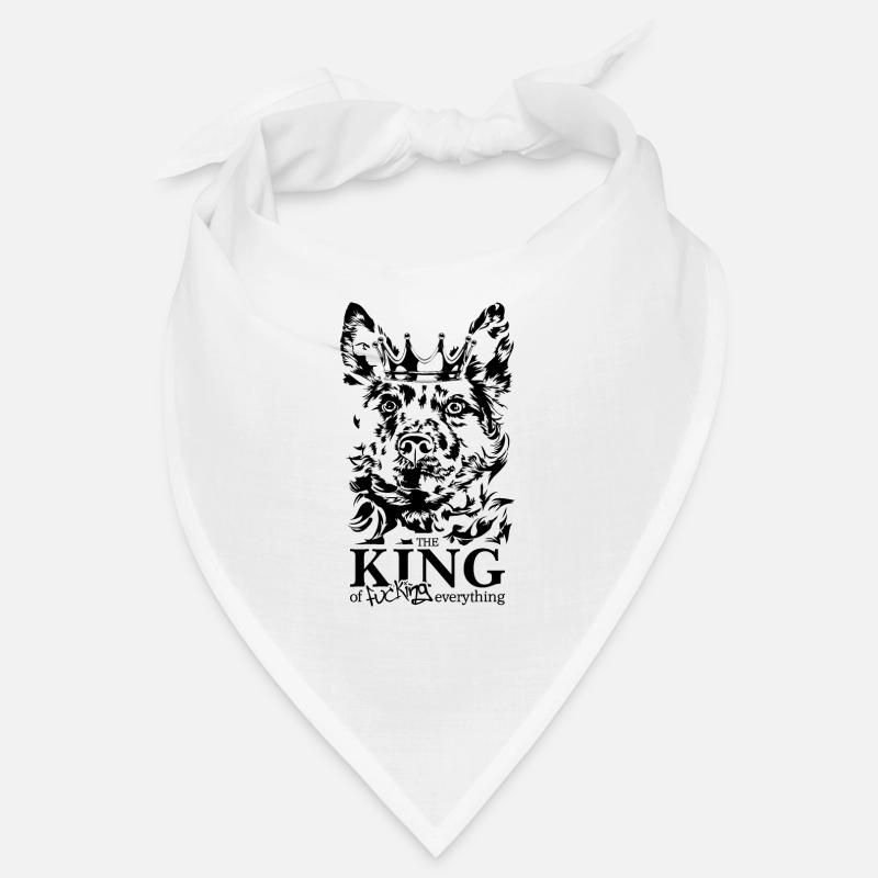 Mudi King of everything Spruch Hunde Wilsigns Bandana