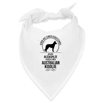 Australian Koolie Schutzengel Hunde Wilsigns - Bandana - Weiß - Vorne