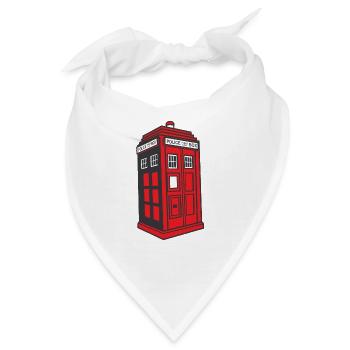 Police Box England - Bandana - Weiß - Vorne