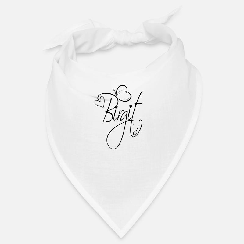 Birgit Name Vorname Mädchen Kalligrafie Dekor Bandana