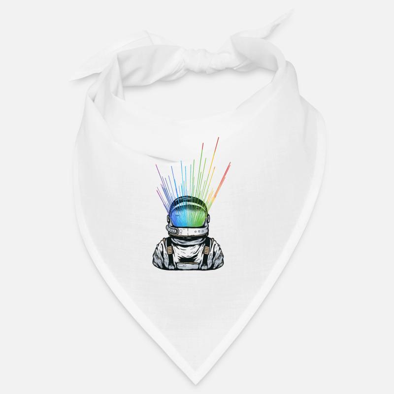 Space Light Astronaut - Regenbogen Strahlen Bandana
