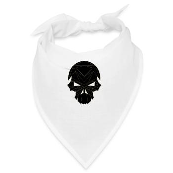 CrossCut Schädel - Bandana - Weiß - Vorne