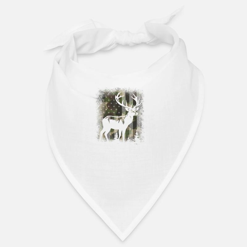 Camo US-Flagge Hirsch Elch Bock Camoflage Jagd Bandana