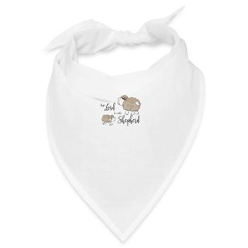 Christliches Design Der Herr ist mein Hirte - Bandana - Weiß - Vorne