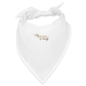 Christliches Design Seine Gnade ist genug - Bandana - Weiß - Vorne