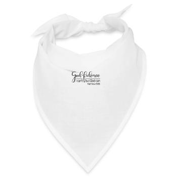 Christliches Design Gott-Fidence Ich kann nicht, aber Gott kann - Bandana - Weiß - Vorne