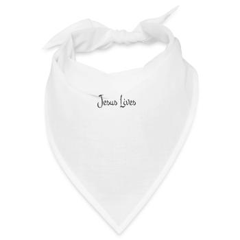 Christliches Design Jesus lebt - Bandana - Weiß - Vorne