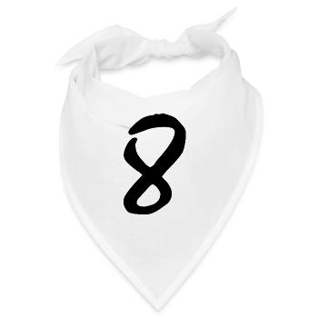 8 - Bandana - Weiß - Vorne