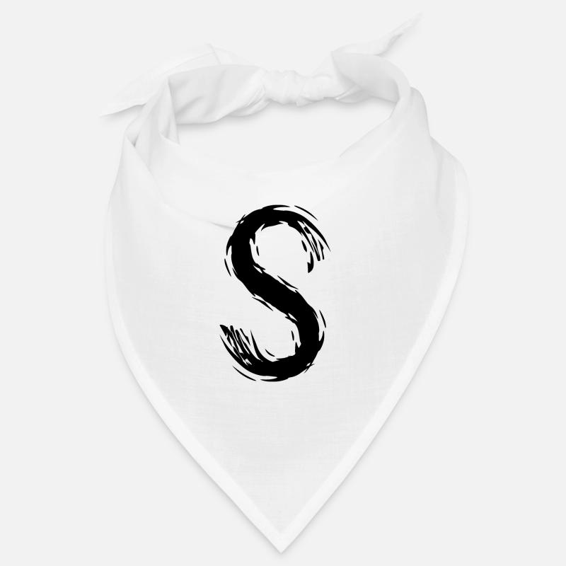Lettre S noir Bandana