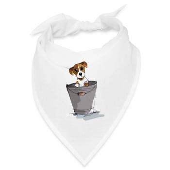 Welpe - Bandana - Weiß - Vorne