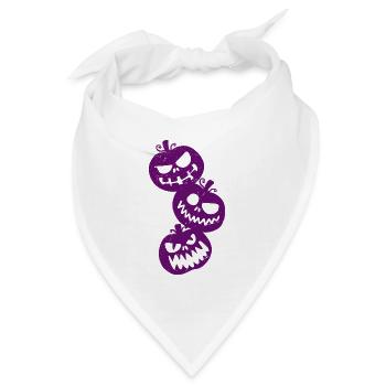 Fröhliches Halloween - Bandana - Weiß - Vorne