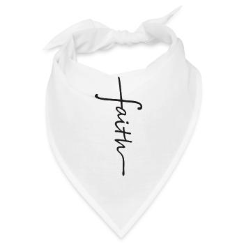 Faith Christlich Kreuz - Bandana - Weiß - Vorne