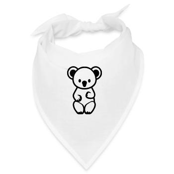 Koala - Bandana - Weiß - Vorne