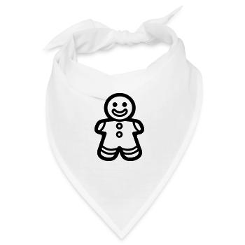 Lebkuchen - Bandana - Weiß - Vorne