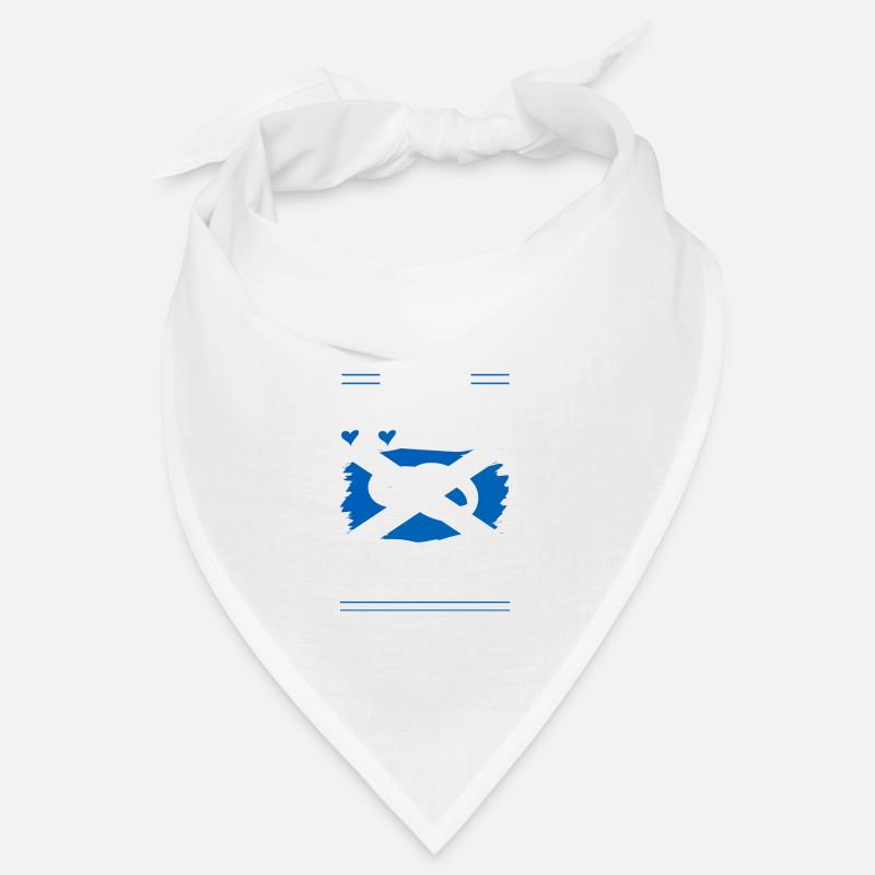 Écosse écossaise Citation du drapeau écossais - Bandana - blanc