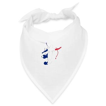 Fussball Frankreich Weltmeisterschaft - Bandana - Weiß - Vorne