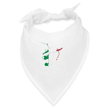 Italien Weltmeisterschaft Fahne Fussball - Bandana - Weiß - Vorne