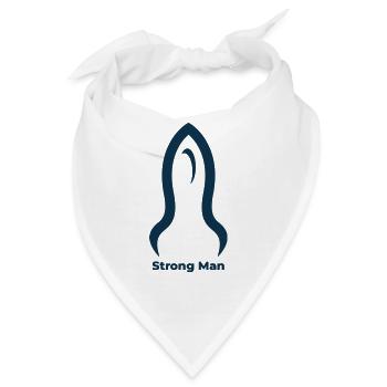 Man hard - Bandana - Weiß - Vorne