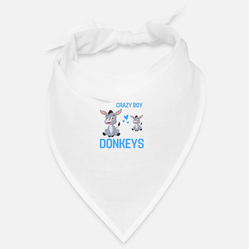 Nur ein verrückter Junge Bauer Tier Geschenk Esel Bandana